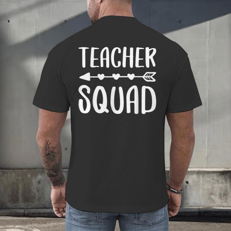 Teacher Squad Shirt Men Women Teacher Team Men's Back Print T-Shirt, gift for family, gift for coworker