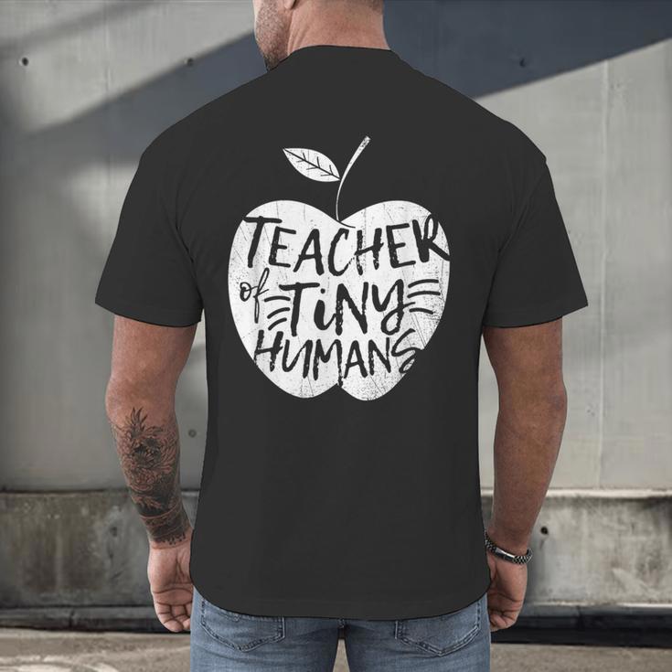 Teacher Of Tiny Humans Preschool Kindergarten Teacher Men's Back Print T-Shirt, gift for family, gift for coworker