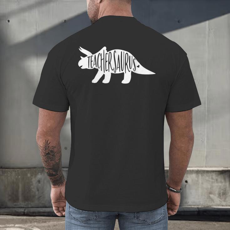 Teachersaurus Like A Normal Teacher Awesome Dinosaur Teacher Men Women Girls Kids Men's Back Print T-Shirt, gift for family, gift for coworker
