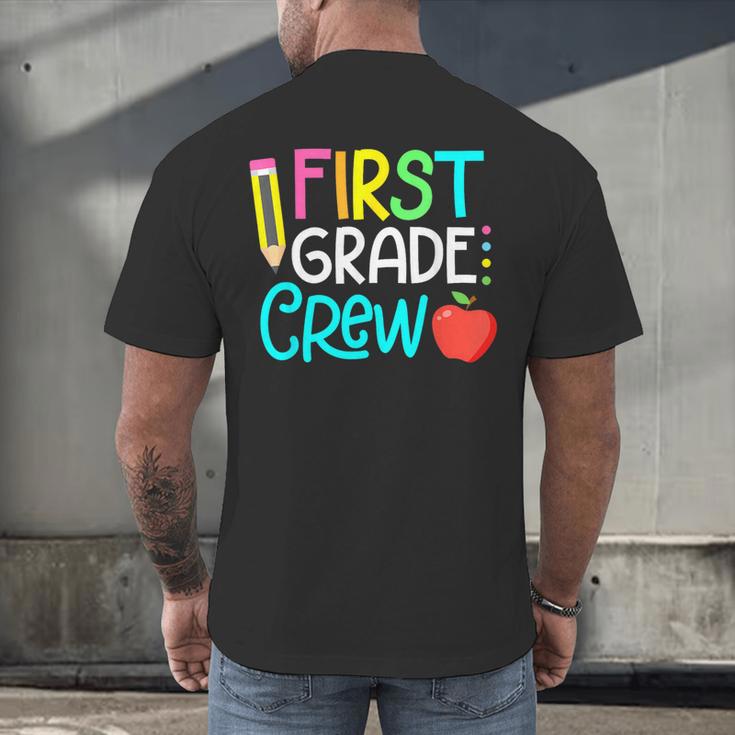 Team 1st Grade Crew Back To School 1st Grade Teacher Kids Men's Back Print T-Shirt, gift for family, gift for coworker