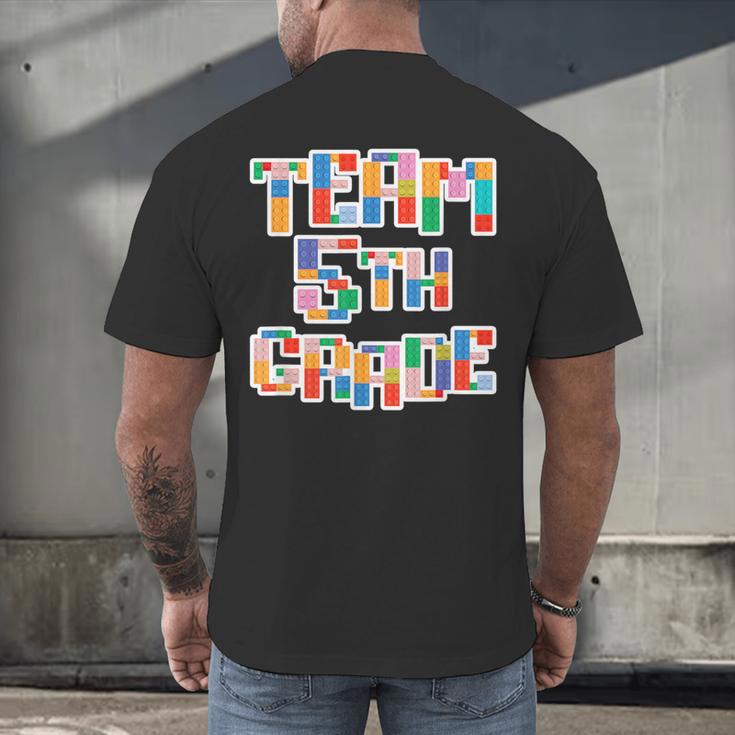 Team 5th Grade Building Blocks Bricks Theme Teacher Team For Men Women Kids Men's Back Print T-Shirt, gift for family, gift for coworker Team 5th Grade Building Blocks Bricks Theme Teacher Team For Men Women Kids Men's Back Print T-Shirt, gift for family, gift for coworker