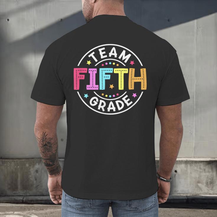 Team Fifth Grade Teacher Back To School 5th Grade Squad Kids Men's Back Print T-Shirt, gift for family, gift for coworker Team Fifth Grade Teacher Back To School 5th Grade Squad Kids Men's Back Print T-Shirt, gift for family, gift for coworker