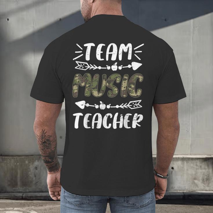 Team Music Teacher Camo Teacher Student Back To School Men's Back Print T-Shirt, gift for family, gift for coworker Team Music Teacher Camo Teacher Student Back To School Men's Back Print T-Shirt, gift for family, gift for coworker