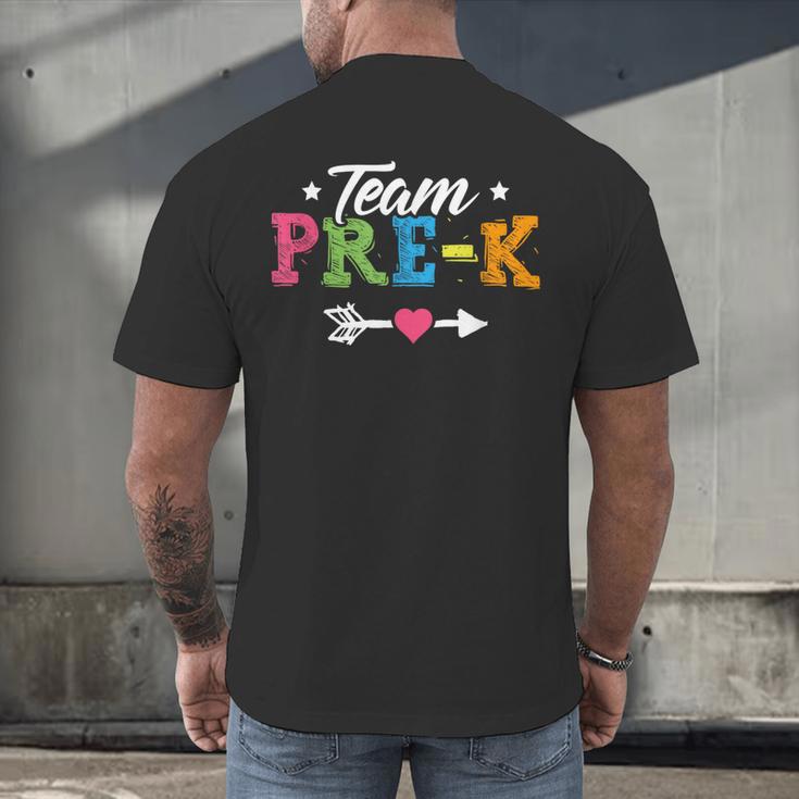 Team Pre-K Shirt PreSchool Teacher Student Back To School Men's Back Print T-Shirt, gift for family, gift for coworker Team Pre-K Shirt PreSchool Teacher Student Back To School Men's Back Print T-Shirt, gift for family, gift for coworker