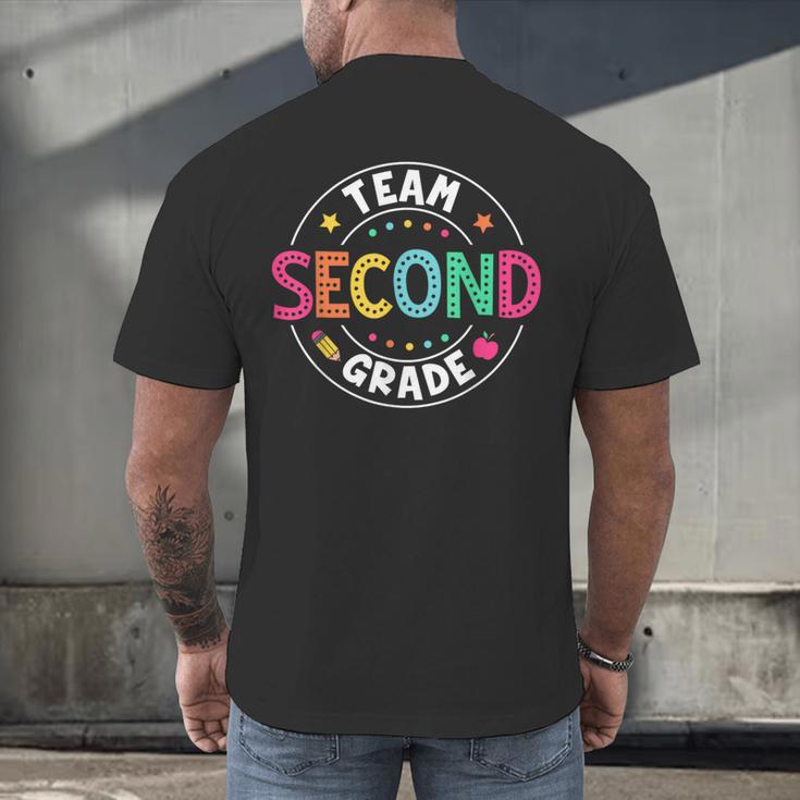 Team Second Grade Teacher Back To School 2nd Grade Squad Men's Back Print T-Shirt, gift for family, gift for coworker Team Second Grade Teacher Back To School 2nd Grade Squad Men's Back Print T-Shirt, gift for family, gift for coworker
