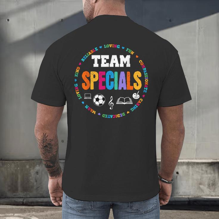 TEAM Specials Teacher TRIBE Squad Back To Primary School Men's Back Print T-Shirt, gift for family, gift for coworker TEAM Specials Teacher TRIBE Squad Back To Primary School Men's Back Print T-Shirt, gift for family, gift for coworker