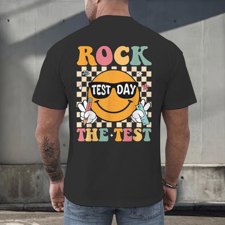 Test Day Rock The Test Teacher Testing Day You Got This Men's Back Print T-Shirt, gift for family, gift for coworker