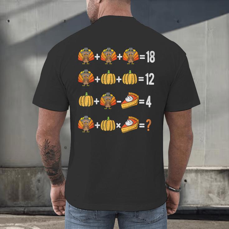 Thanksgiving Order Of Operations Thanksgiving Math Teacher Men's Back Print T-Shirt, gift for family, gift for coworker Thanksgiving Order Of Operations Thanksgiving Math Teacher Men's Back Print T-Shirt, gift for family, gift for coworker