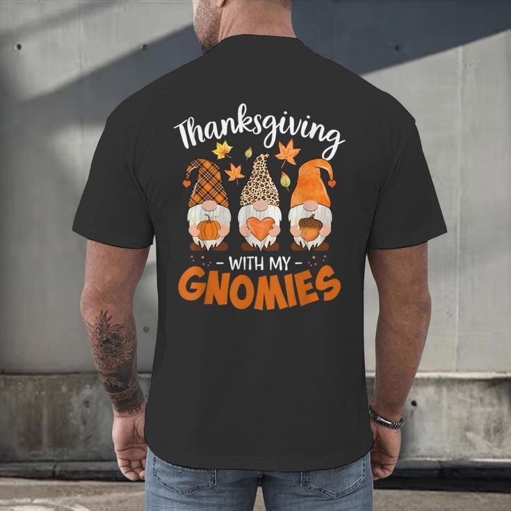 Thanksgiving Shirts For Women With My Gnomies Teachers Gnome Men's Back Print T-Shirt, gift for family, gift for coworker Thanksgiving Shirts For Women With My Gnomies Teachers Gnome Men's Back Print T-Shirt, gift for family, gift for coworker
