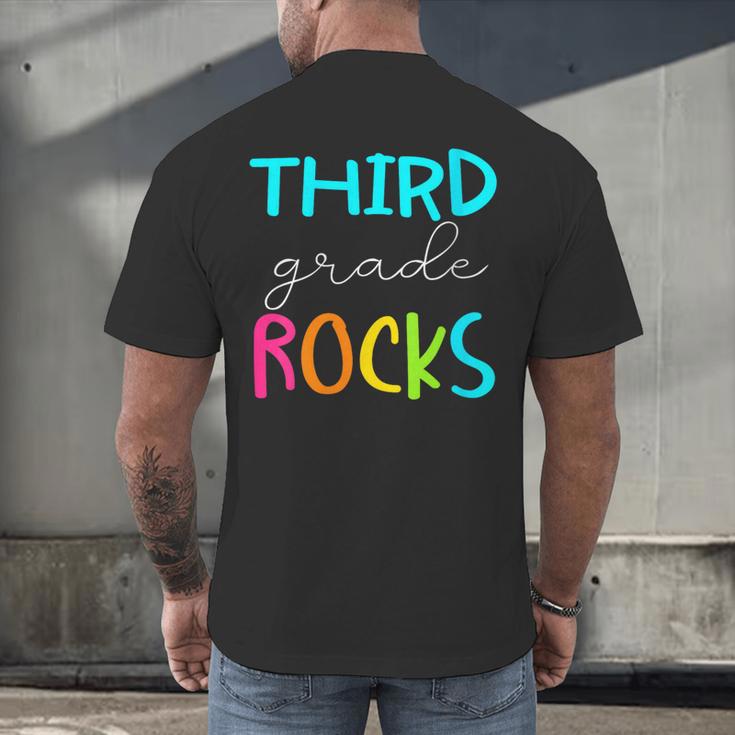 Third Grade Rocks Shirt Team 3rd Grade Teacher Men's Back Print T-Shirt, gift for family, gift for coworker Third Grade Rocks Shirt Team 3rd Grade Teacher Men's Back Print T-Shirt, gift for family, gift for coworker