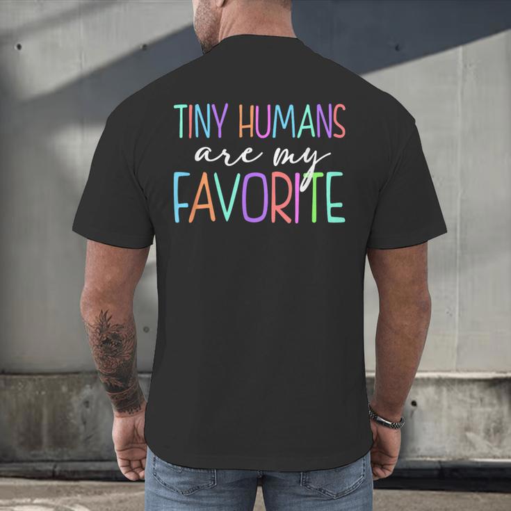 Tiny Humans Are My Favorite Daycare Provider Teacher Daycare Men's Back Print T-Shirt, gift for family, gift for coworker Tiny Humans Are My Favorite Daycare Provider Teacher Daycare Men's Back Print T-Shirt, gift for family, gift for coworker