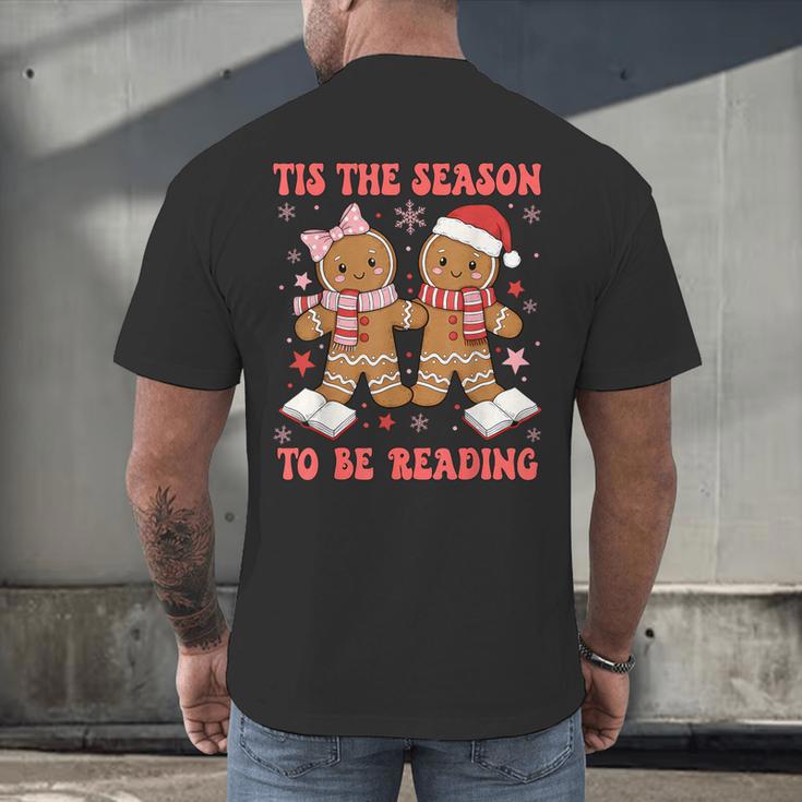 Tis The Season Reading Christmas Shirt Book Lovers Teacher Men's Back Print T-Shirt, gift for family, gift for coworker Tis The Season Reading Christmas Shirt Book Lovers Teacher Men's Back Print T-Shirt, gift for family, gift for coworker
