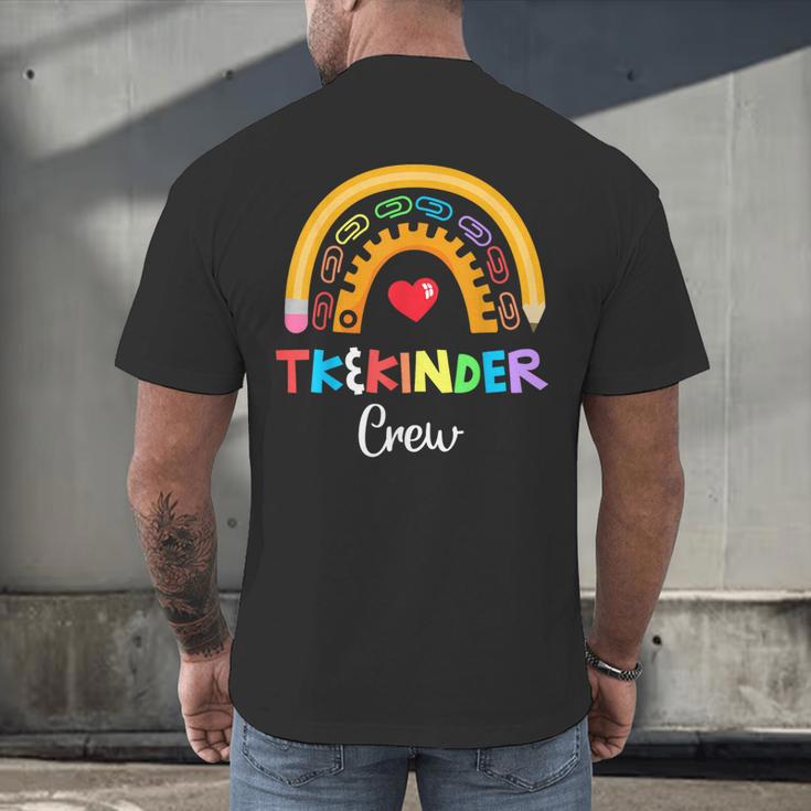 TK And Kinder Crew TK Teacher Transitional Kindergarten PreK Men's Back Print T-Shirt, gift for family, gift for coworker TK And Kinder Crew TK Teacher Transitional Kindergarten PreK Men's Back Print T-Shirt, gift for family, gift for coworker