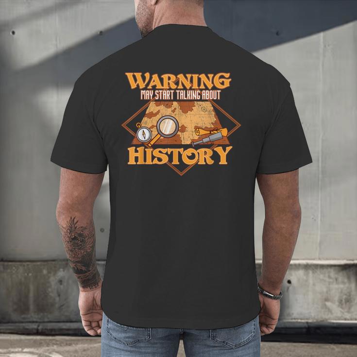 Historian History Teacher Student Men Women Kids Men's Back Print T-Shirt, gift for family, gift for coworker