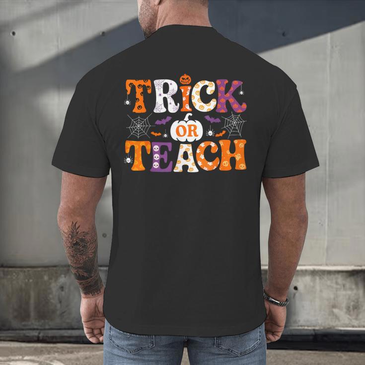Trick Or Teach Teacher Halloween Costume Men Women Men's Back Print T-Shirt, gift for family, gift for coworker