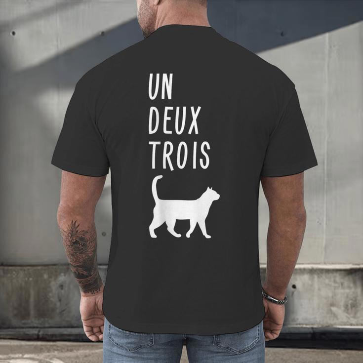 Un Deux Trois Cat Shirt French Teacher Men's Back Print T-Shirt, gift for family, gift for coworker Un Deux Trois Cat Shirt French Teacher Men's Back Print T-Shirt, gift for family, gift for coworker