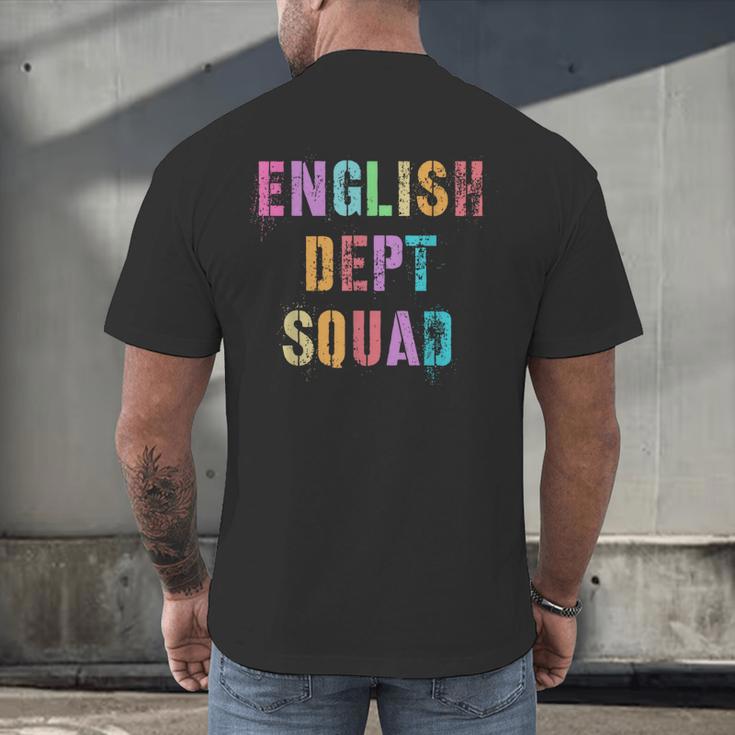 Vintage ENGLISH DEPT SQUAD Back To School Teacher Student Men's Back Print T-Shirt, gift for family, gift for coworker Vintage ENGLISH DEPT SQUAD Back To School Teacher Student Men's Back Print T-Shirt, gift for family, gift for coworker