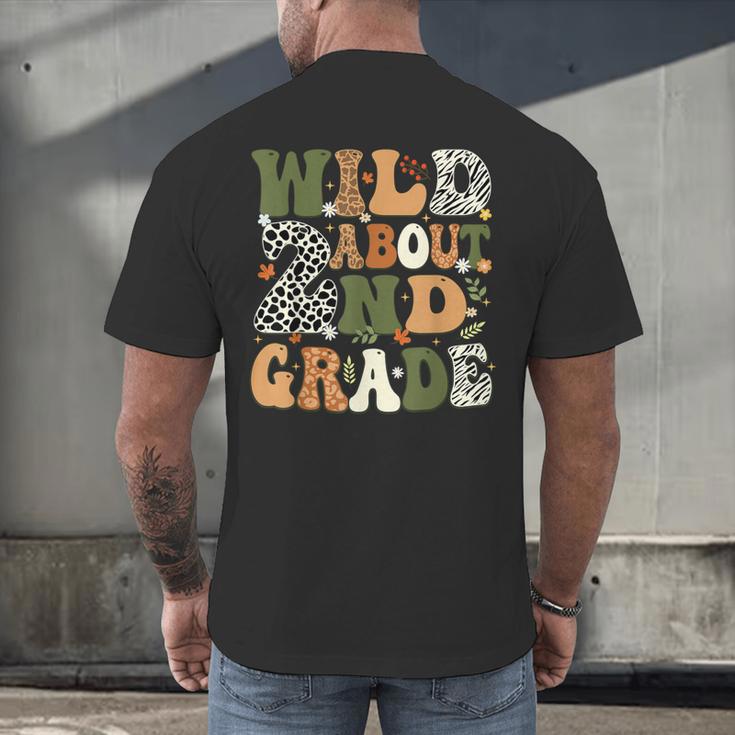 Wild About 2nd Grade Teacher Student First Day Of School Men's Back Print T-Shirt, gift for family, gift for coworker Wild About 2nd Grade Teacher Student First Day Of School Men's Back Print T-Shirt, gift for family, gift for coworker