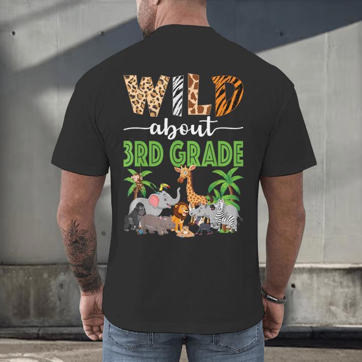 Wild About 3rd Grade Teacher Student Third Grade Zoo Safari Men's Back Print T-Shirt, gift for family, gift for coworker Wild About 3rd Grade Teacher Student Third Grade Zoo Safari Men's Back Print T-Shirt, gift for family, gift for coworker