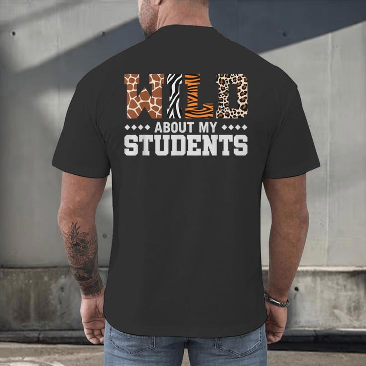 Wild About My Students Shirt Animals Teacher Men's Back Print T-Shirt, gift for family, gift for coworker Wild About My Students Shirt Animals Teacher Men's Back Print T-Shirt, gift for family, gift for coworker