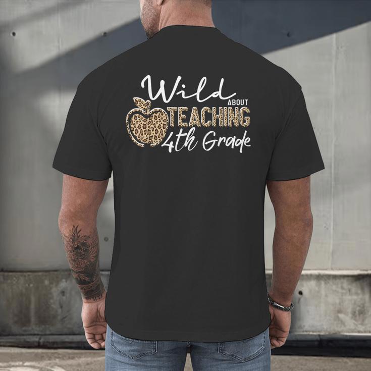 Wild About Teaching School Crew 4th Grade Teacher Squad Men's Back Print T-Shirt, gift for family, gift for coworker Wild About Teaching School Crew 4th Grade Teacher Squad Men's Back Print T-Shirt, gift for family, gift for coworker