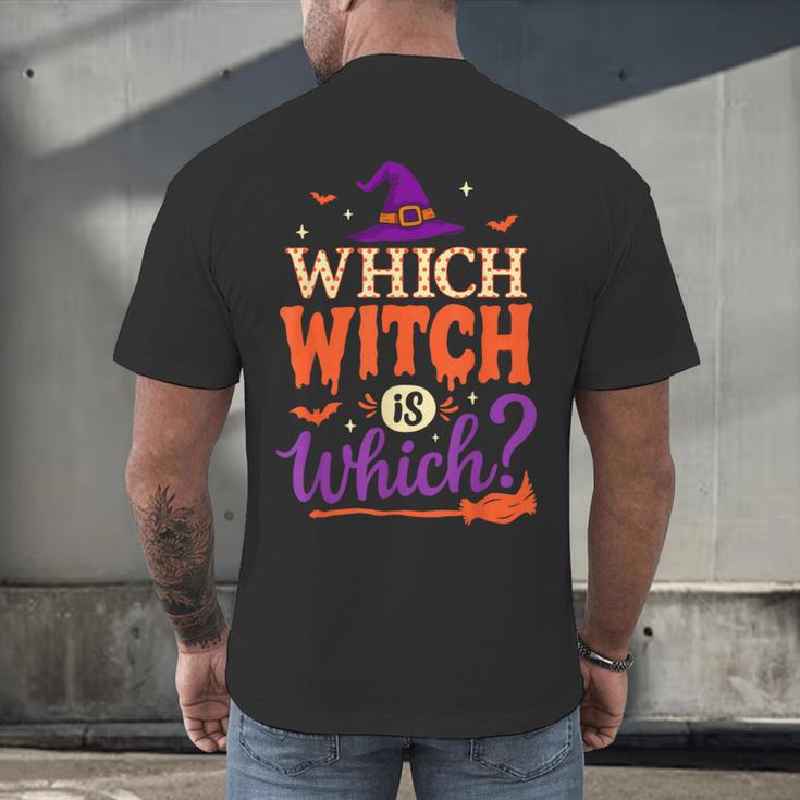 Which Witch Is Which Halloween For Women Men English Teacher Men's Back Print T-Shirt, gift for family, gift for coworker Which Witch Is Which Halloween For Women Men English Teacher Men's Back Print T-Shirt, gift for family, gift for coworker