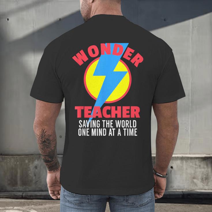 Wonder Teacher Costume Shirt Teacher Halloween Costume Tee Men's Back Print T-Shirt, gift for family, gift for coworker Wonder Teacher Costume Shirt Teacher Halloween Costume Tee Men's Back Print T-Shirt, gift for family, gift for coworker