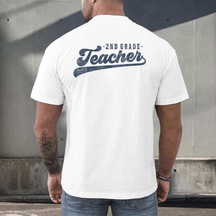 2nd Grade Teacher Cute Vintage Graphic Second Grade Teacher Men Women Men's Back Print T-Shirt, gift for family, gift for coworker 2nd Grade Teacher Cute Vintage Graphic Second Grade Teacher Men Women Men's Back Print T-Shirt, gift for family, gift for coworker