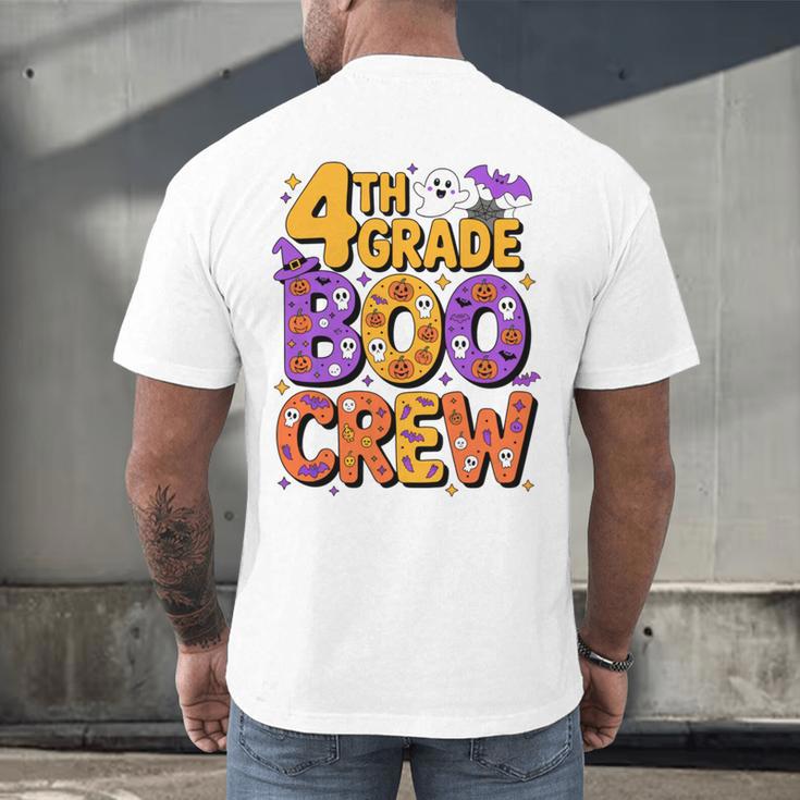 4th Grade Boo Crew Ghost Halloween Teacher Costume Men's Back Print T-Shirt, gift for family, gift for coworker 4th Grade Boo Crew Ghost Halloween Teacher Costume Men's Back Print T-Shirt, gift for family, gift for coworker