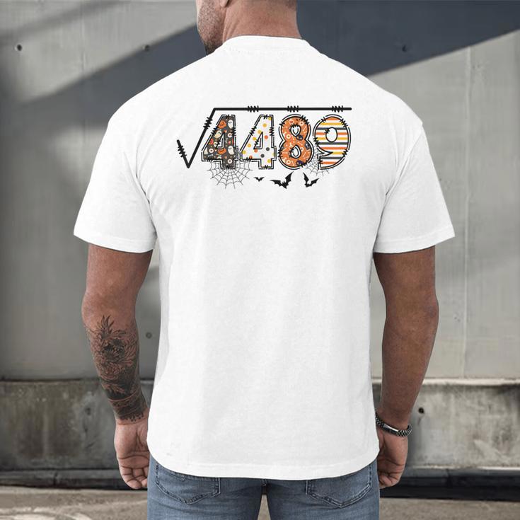 6 7 Square Root Of 4489 Slang Math Teacher Halloween Men's Back Print T-Shirt, gift for family, gift for coworker 6 7 Square Root Of 4489 Slang Math Teacher Halloween Men's Back Print T-Shirt, gift for family, gift for coworker
