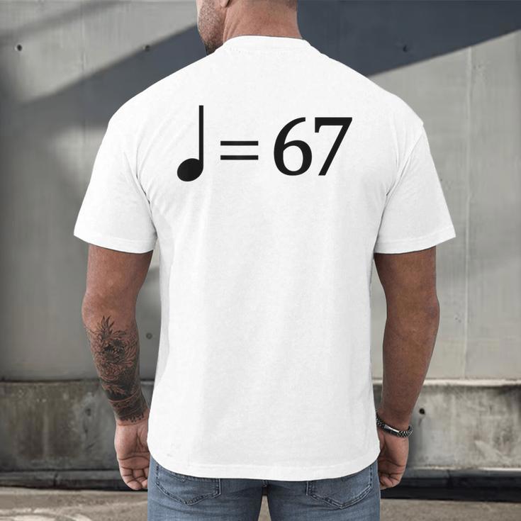 67 Music Meme Slang Musician Kids Music Teacher Men's Back Print T-Shirt, gift for family, gift for coworker 67 Music Meme Slang Musician Kids Music Teacher Men's Back Print T-Shirt, gift for family, gift for coworker