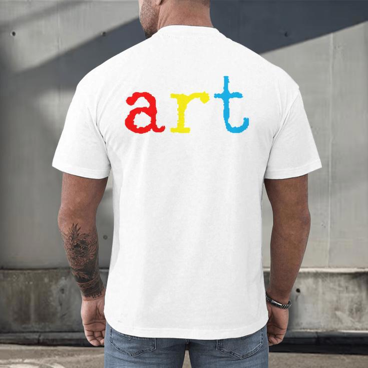 Art Teacher Artists Men's Back Print T-Shirt, gift for family, gift for coworker Art Teacher Artists Men's Back Print T-Shirt, gift for family, gift for coworker
