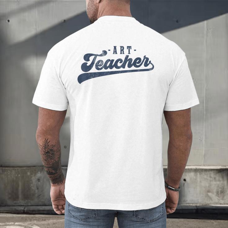 Art Teacher Men Women Cute Vintage Graphic Art Teacher Men's Back Print T-Shirt, gift for family, gift for coworker