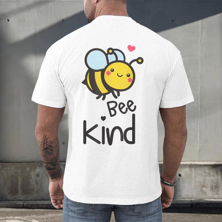 Bee Kind Bumble Bee Anti Bullying Teacher Kindness Matters Men's Back Print T-Shirt, gift for family, gift for coworker Bee Kind Bumble Bee Anti Bullying Teacher Kindness Matters Men's Back Print T-Shirt, gift for family, gift for coworker