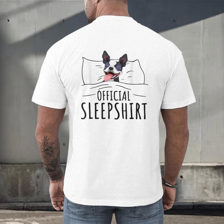 Boston Terrier Dog Lovers Sleepshirt Apparel Men Women Men's Back Print T-Shirt, gift for family, gift for coworker