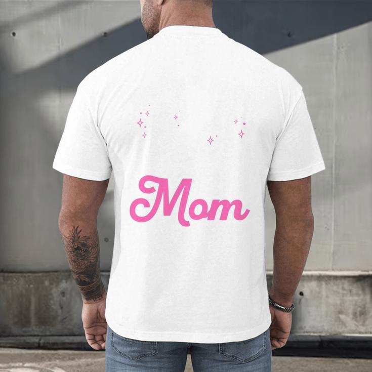 Boston Terrier Mom Men's Back Print T-Shirt, gift for family, gift for coworker