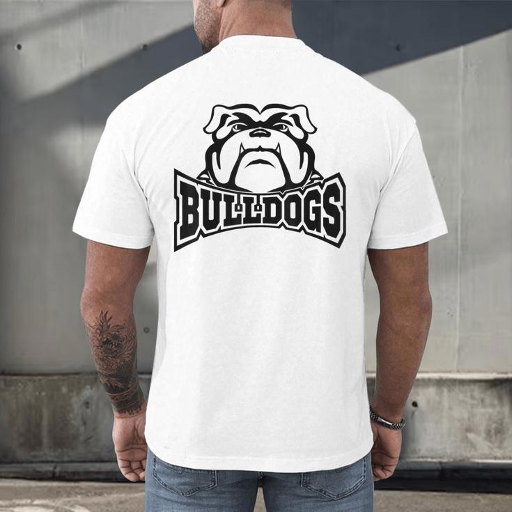 Bulldogs Teacher Student School Sports Fan Team Spirit Men's Back Print T-Shirt, gift for family, gift for coworker Bulldogs Teacher Student School Sports Fan Team Spirit Men's Back Print T-Shirt, gift for family, gift for coworker