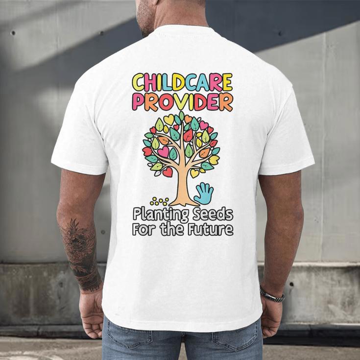 Childcare Provider Job Daycare Provider Daycare Teacher Men's Back Print T-Shirt, gift for family, gift for coworker Childcare Provider Job Daycare Provider Daycare Teacher Men's Back Print T-Shirt, gift for family, gift for coworker
