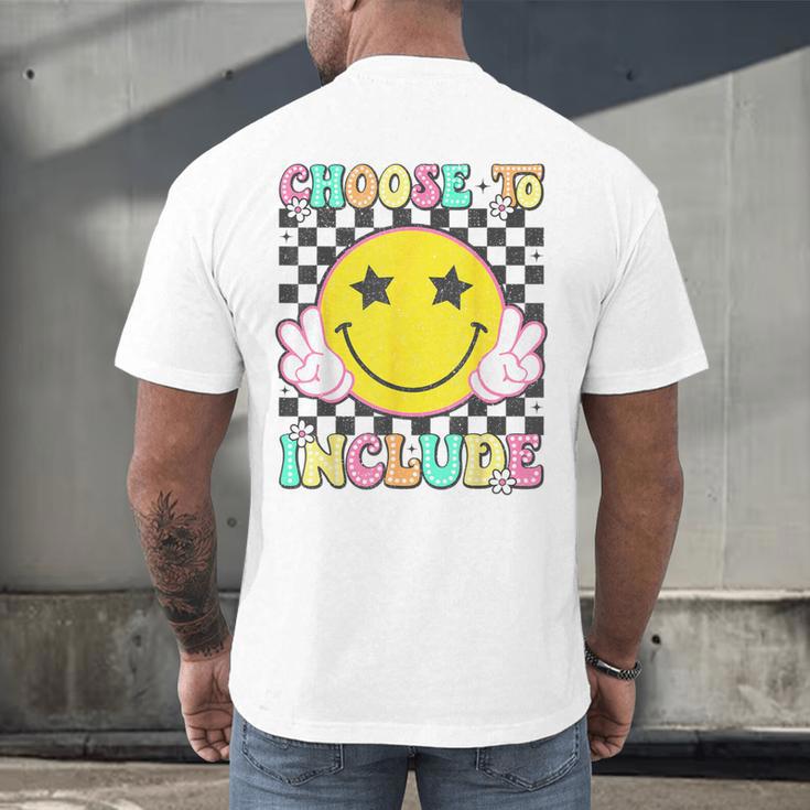 Choose To Include Special Education Teacher Autism Awareness Men's Back Print T-Shirt, gift for family, gift for coworker