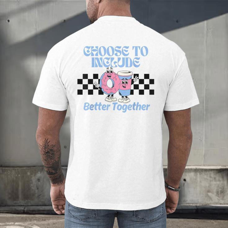 Choose To Include Special Education Teacher Autism Awareness Men's Back Print T-Shirt, gift for family, gift for coworker Choose To Include Special Education Teacher Autism Awareness Men's Back Print T-Shirt, gift for family, gift for coworker