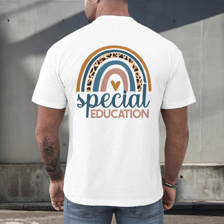 Cute Special Education Leopard Print SPED Teacher Idea Men's Back Print T-Shirt, gift for family, gift for coworker Cute Special Education Leopard Print SPED Teacher Idea Men's Back Print T-Shirt, gift for family, gift for coworker