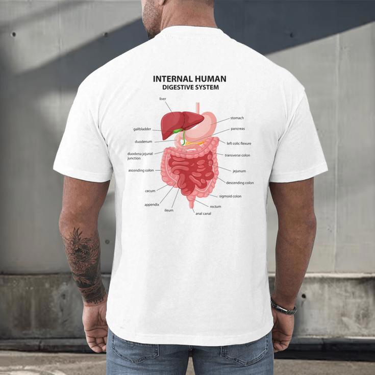 Digestive System Anatomy Anatomical Biology Teacher Men Women Men's Back Print T-Shirt, gift for family, gift for coworker