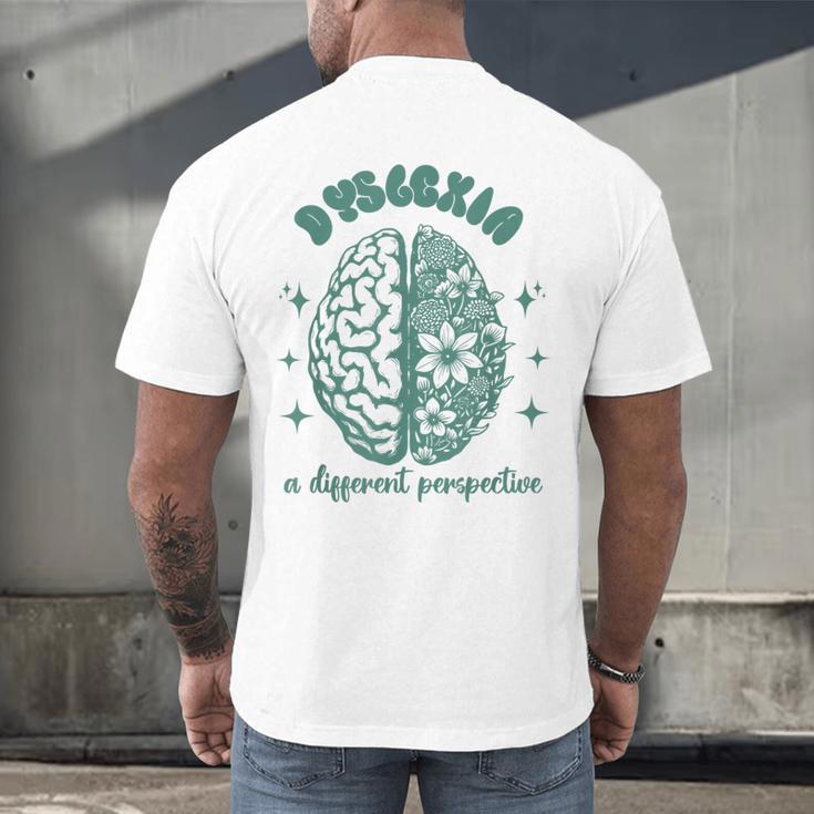 Dyslexia A Different Perspective Dyslexia Specialist Teacher Men's Back Print T-Shirt, gift for family, gift for coworker Dyslexia A Different Perspective Dyslexia Specialist Teacher Men's Back Print T-Shirt, gift for family, gift for coworker