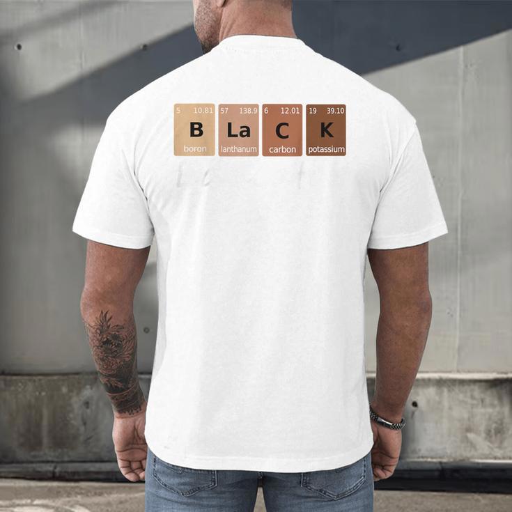 Educator Science Teacher Melanin Educator Science Men's Back Print T-Shirt, gift for family, gift for coworker