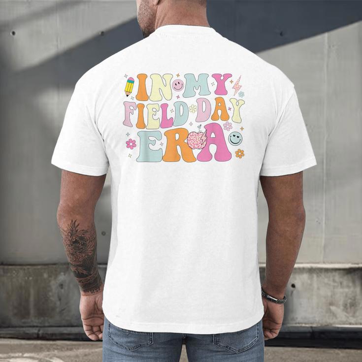 In My Field Day Era Teacher Kids Cute Groovy Field Day Men's Back Print T-Shirt, gift for family, gift for coworker