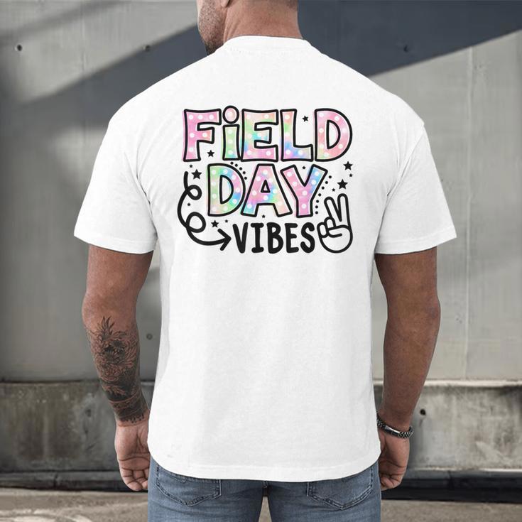 Field Day Vibes For Teacher Kids Happy Field Day 2025 Men's Back Print T-Shirt, gift for family, gift for coworker Field Day Vibes For Teacher Kids Happy Field Day 2025 Men's Back Print T-Shirt, gift for family, gift for coworker