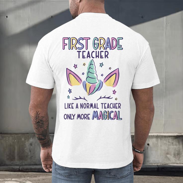 First Grade Teacher Definition Men's Back Print T-Shirt, gift for family, gift for coworker First Grade Teacher Definition Men's Back Print T-Shirt, gift for family, gift for coworker