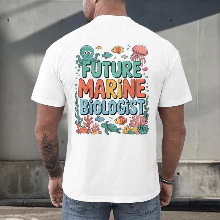 Future Marine Biologist Student Biology Teacher Kids Men's Back Print T-Shirt, gift for family, gift for coworker Future Marine Biologist Student Biology Teacher Kids Men's Back Print T-Shirt, gift for family, gift for coworker