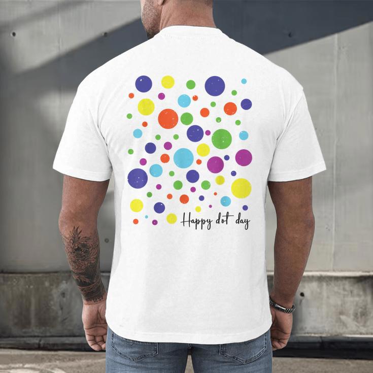 Happy Dot Day 2025 Polka Dot Boys Girls Kids Teacher Dot Day Men's Back Print T-Shirt, gift for family, gift for coworker