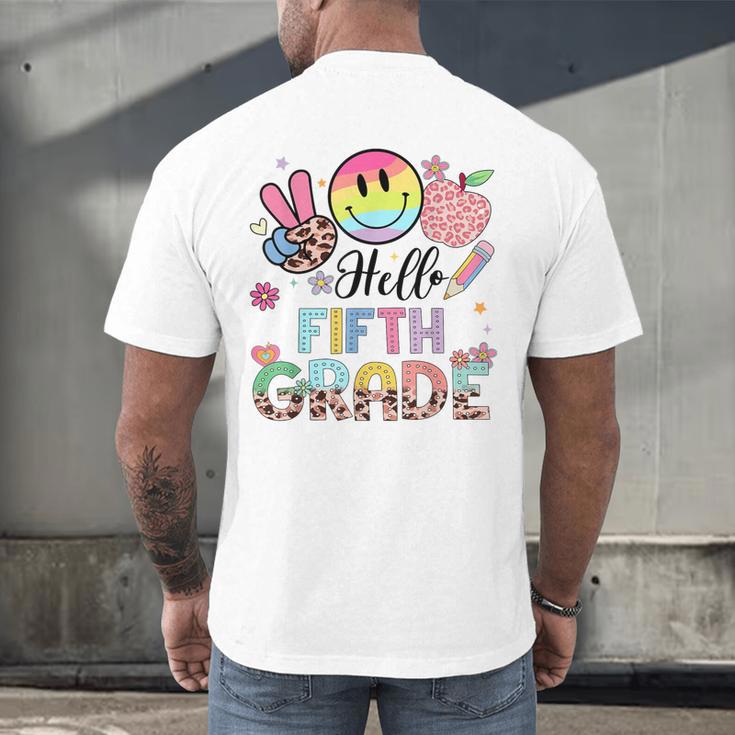 Hello 5th Grade Boy Girl Teacher Back To School 5th Grade Men's Back Print T-Shirt, gift for family, gift for coworker Hello 5th Grade Boy Girl Teacher Back To School 5th Grade Men's Back Print T-Shirt, gift for family, gift for coworker